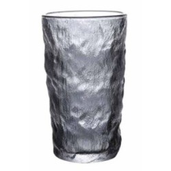 Ποτήρι νερού γυάλινο μαύρο 340ml «Μήλος»