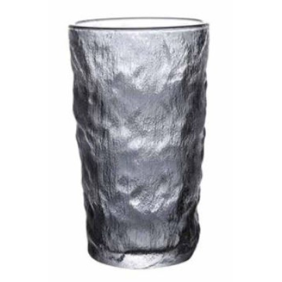 Ποτήρι νερού γυάλινο μαύρο 340ml «Μήλος»