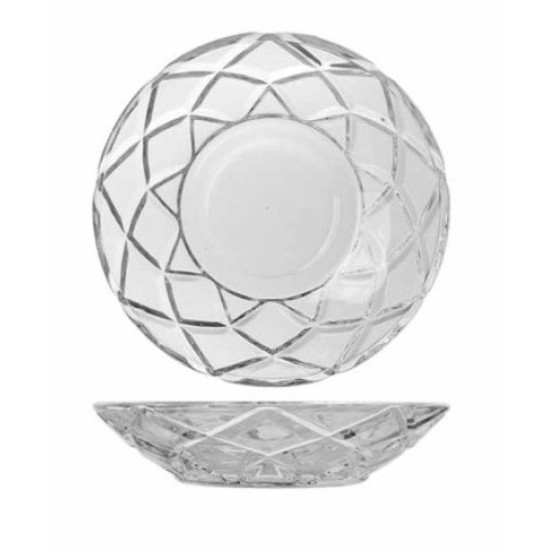 Σετ 6 πιάτα γλυκού γυάλινα 12,2x2,8εκ.