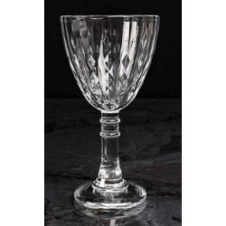 Σετ 6 ποτήρια λικέρ με πόδι γυάλινα με σκάλισμα 60ml Rayan