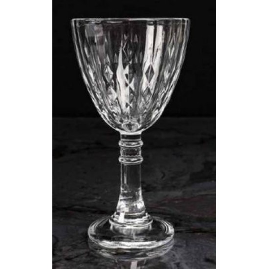 Σετ 6 ποτήρια λικέρ με πόδι γυάλινα με σκάλισμα 60ml Rayan