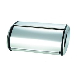 Ψωμιέρα ανοξείδωτη με συρόμενο καπάκι 34x24εκ.