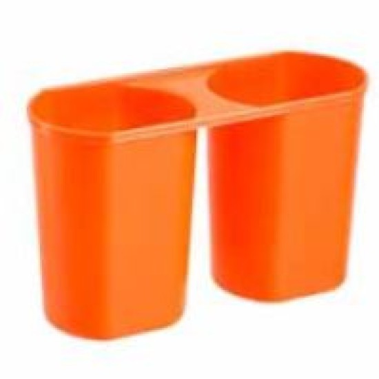 Κουταλοθήκη πλαστική κρεμαστή 2 θέσεων 15x7x9,2εκ.