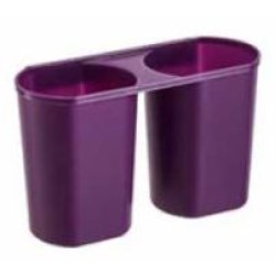 Κουταλοθήκη πλαστική κρεμαστή 2 θέσεων 15x7x9,2εκ.