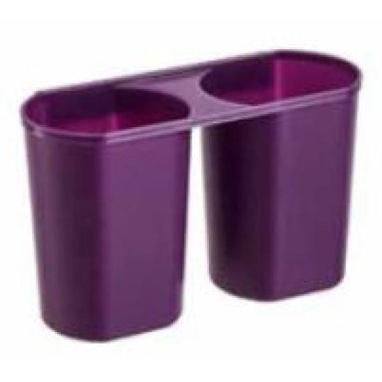 Κουταλοθήκη πλαστική κρεμαστή 2 θέσεων 15x7x9,2εκ.