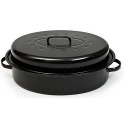 Γάστρα εμαγιέ με σχάρα 33x22x8εκ.