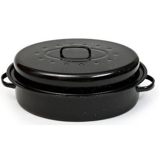 Γάστρα εμαγιέ με σχάρα 33x22x8εκ.