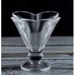 Μπωλ παγωτού με πόδι γυάλινο 160ml ΜΑΡΓΑΡΙΤΑ