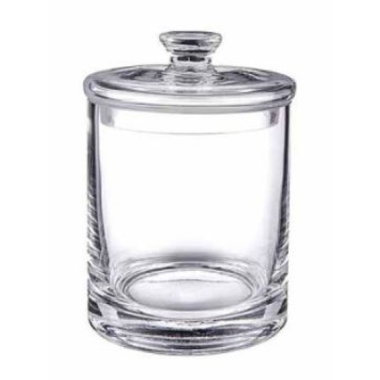 Μπισκοτιέρα γυάλινη κυλινδρική 21x15εκ. 2L
