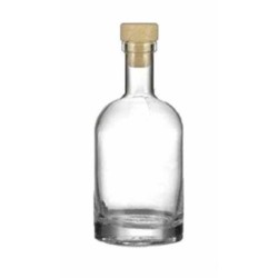 Μπουκάλι γυάλινο με πλαστικό κεφαλοφόρο 1L