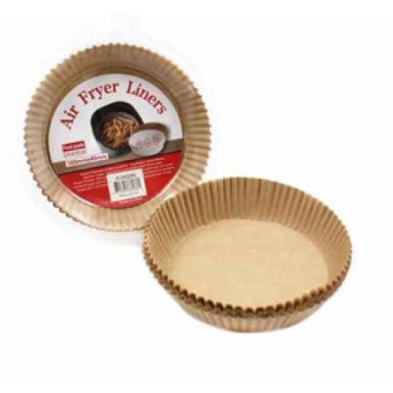 Σετ 50 χαρτιά air fryer αντικολλητικά στρόγγυλα 23x4,5εκ.