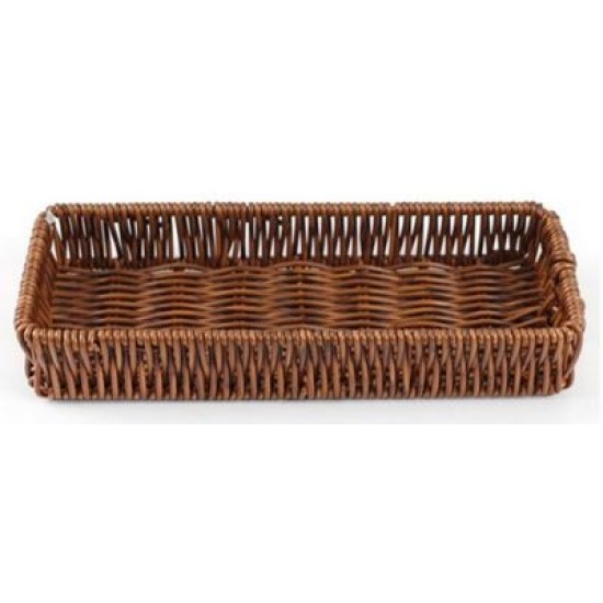 Καλάθι rattan ενισχυμένο 27x12x4εκ.