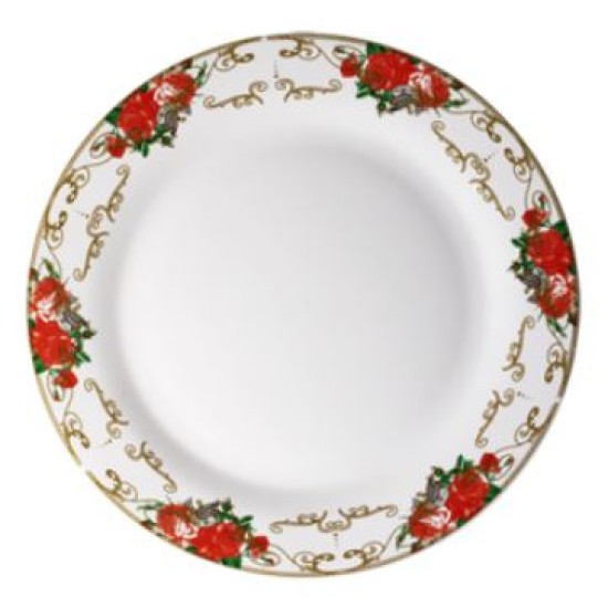 Πιάτο ρηχό πορσελάνης 23εκ. ΚΟΚΚΙΝΑ ΤΡΙΑΝΤΑΦΥΛΛΑ