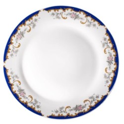 Πιάτο φρούτου πορσελάνης 19εκ. ΜΠΛΕ/ΚΑΦΕ ΓΚΡΙ ΛΟΥΛΟΥΔΙΑ