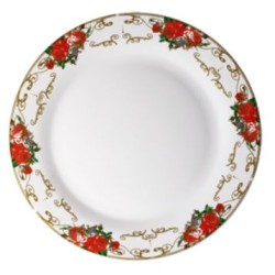 Πιάτο φρούτου πορσελάνης 19εκ. ΚΟΚΚΙΝΑ ΤΡΙΑΝΤΑΦΥΛΛΑ