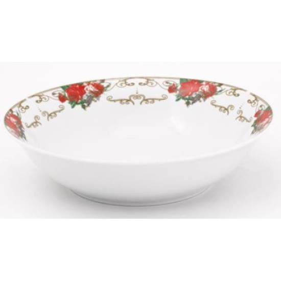 Σαλατιέρα πορσελάνης 23εκ. ΚΟΚΚΙΝΑ ΤΡΙΑΝΤΑΦΥΛΛΑ