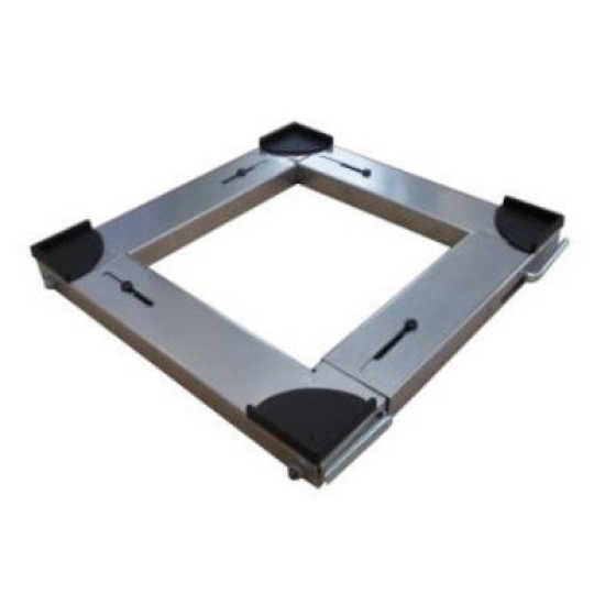 Βάση πτυσσόμενη ανοξείδωτη τετράγωνη για οικιακές συσκευές 41-65x41-65x3,8εκ.