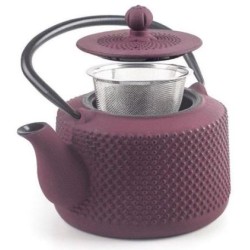 Τσαγιέρα μαντεμένια βυσινί 0.8L Yunan