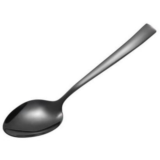 Kουτάλι φαγητού ανοξείδωτο 18/0 2.5mm 19,8εκ. Porto Black Shiny