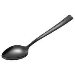 Kουτάλι γλυκού ανοξείδωτο 18/0 2mm 14,5εκ. Porto Black Shiny