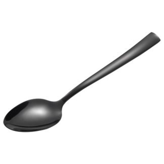 Kουτάλι γλυκού ανοξείδωτο 18/0 2mm 14,5εκ. Porto Black Shiny