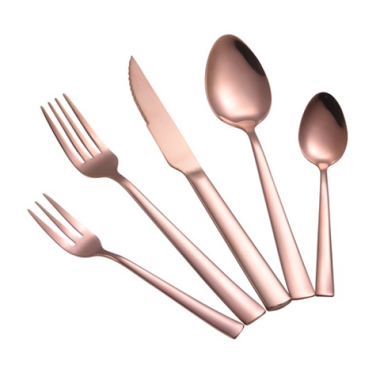 Σετ 30 μαχαιροπίρουνα ανοξείδωτα 18/0 μπρονζέ Porto Cooper Shiny