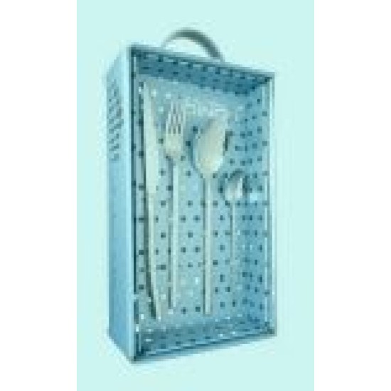 Σετ 24 μαχαιροπίρουνα ανοξείδωτα 18/0 Porto Gold Shiny