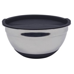 Μπωλ ανοξείδωτο με αντιολισθητική βάση και καπάκι 25x14εκ.