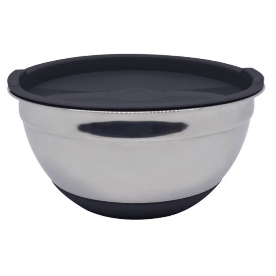 Μπωλ ανοξείδωτο με αντιολισθητική βάση και καπάκι 25x14εκ.