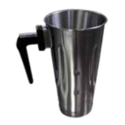 Κύπελο φραπιέρας ανοξείδωτο 14/8 με χερούλι 10,3x17,7εκ.