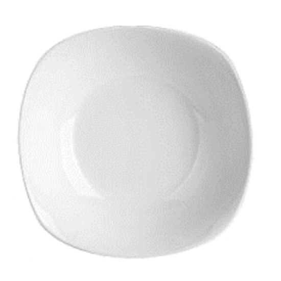 Σαλατιέρα πορσελάνινη τετράγωνη λευκή 20x5εκ.