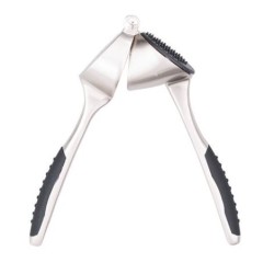 Πρέσσα σκόρδου κράμα ψευδαργύρου nickel και αντιολισθητική λαβή