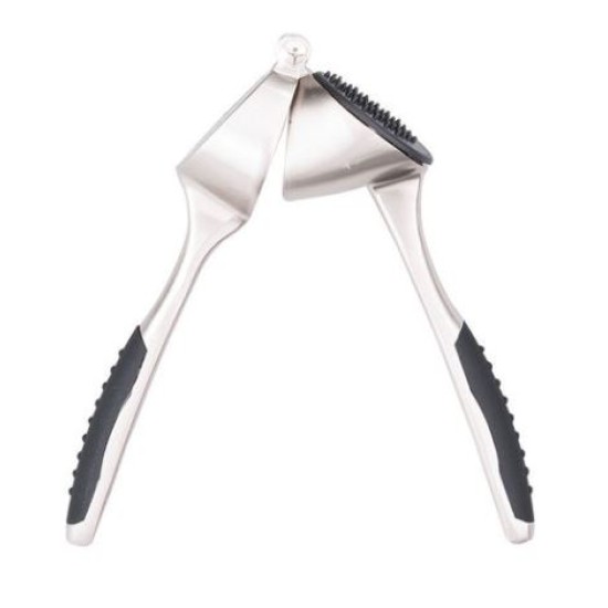 Πρέσσα σκόρδου κράμα ψευδαργύρου nickel και αντιολισθητική λαβή