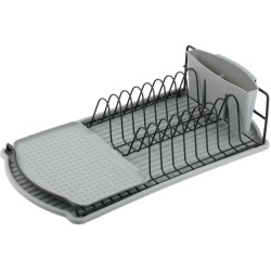 Πιατοθήκη studio γκρι/μαύρο 47,5x26,5x11εκ.