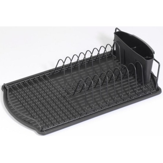 Πιατοθήκη studio μαύρο 47,5x26,5x11εκ.