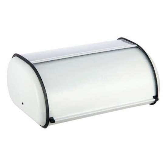 Ψωμιέρα μεταλλική άσπρη 43,5x27,5x15,5εκ. ESTIA