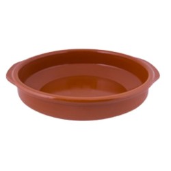 Σαγάνι κεραμικό πυρίμαχο με χερούλια 14x3,5εκ. CoK