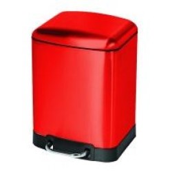 Πεντάλ μπάνιου ορθογώνιο μεταλλικό χρωματιστό 6lt