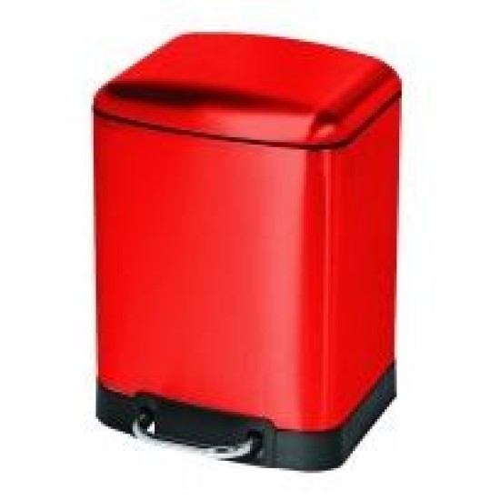 Πεντάλ μπάνιου ορθογώνιο μεταλλικό χρωματιστό 6lt