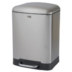 Πεντάλ μπάνιου τετράγωνο inox 6lt