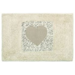 Πατάκι μπάνιου βαμβακερό 40x60εκ. Heart