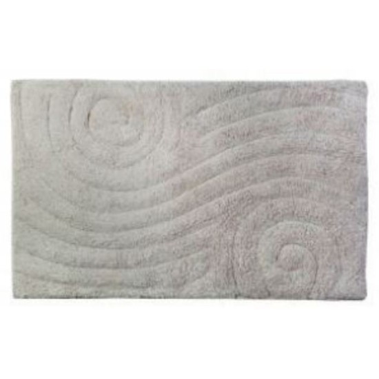 Ταπέτο μπάνιου βαμβακερό μπεζ χρώμα 50x80εκ. MAZE ESTIA