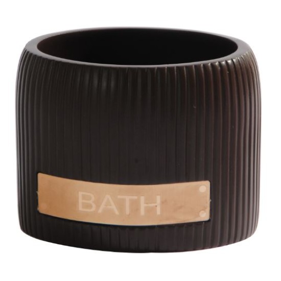 Ποτήρι μπάνιου ρητίνη μπρονζέ 8,5x6,8x6,6εκ. ESTIA