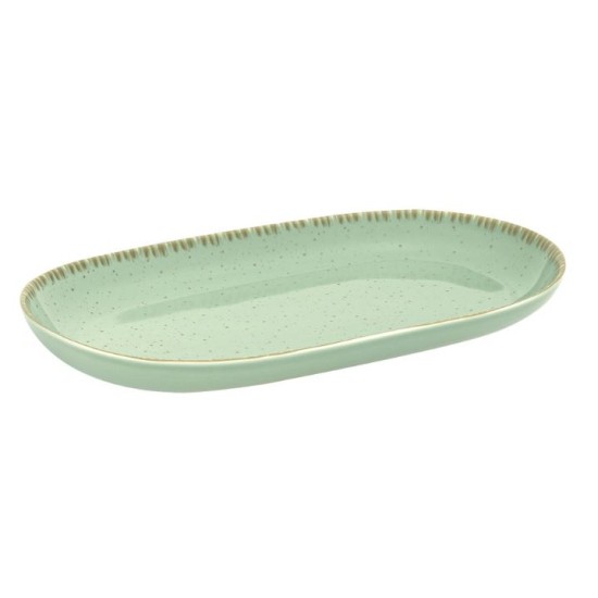 Πιατέλα οβάλ πορσελάνης 33x19εκ. Pistachio