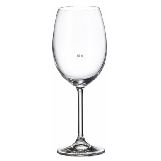 Ποτήρι κρασιού με ένδειξη 15cl 450ml Colibri