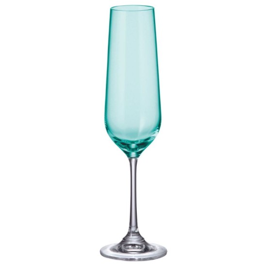 Ποτήρι σαμπάνιας κρυστάλλινο τυρκουάζ 200ml Strix