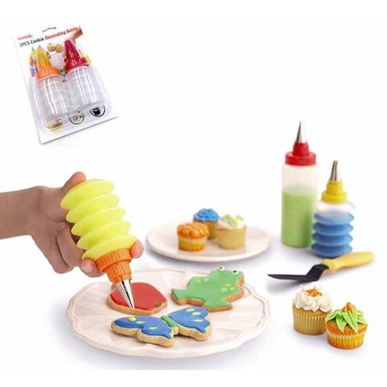 Σετ 2 μπουκάλια διακόσμησης πλαστικά 110ml