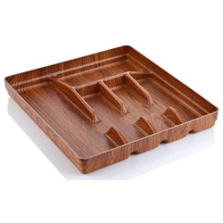 Κουταλοθήκη πλαστική καφέ 5 θέσεων 34,5x32x4,5εκ. EVELIN