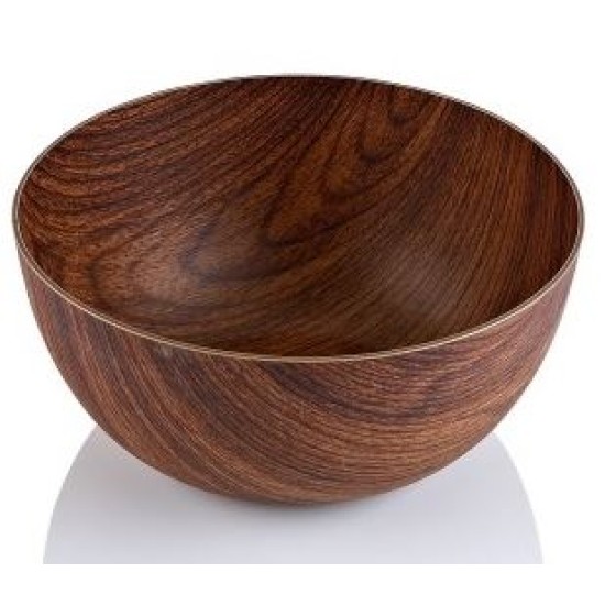 Μπωλ πλαστικό εφέ ξύλο 12x6,5εκ.