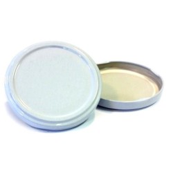 Καπάκι βάζου μεταλλικό λευκό Φ82 Ιταλίας